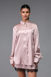 Рубашка шелк №2-13 (Пудра)