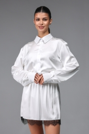 Рубашка шелк №2-13 (Белая)