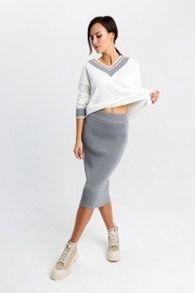 Юбка №26 серый