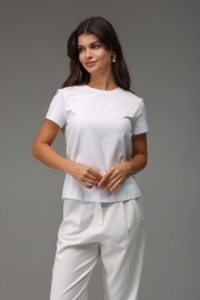 Футболка  с пич эффектом №3-13 (Белый)