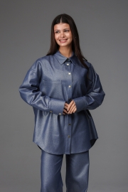 Рубашка  №2-17 (Темно-синий с напылением)