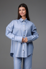 Рубашка  №2-17 (Голубой с напылением)