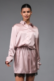 Юбка шелк №4-10 (Пудра)