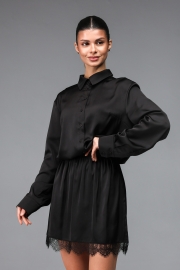 Юбка шелк №4-10 (Черная)